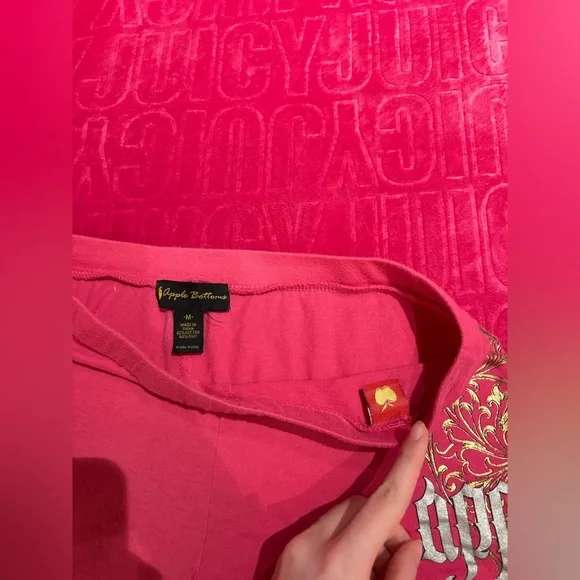 Apple Bottom Pink Flare sweatpant / leggings - Picture 7 of 10